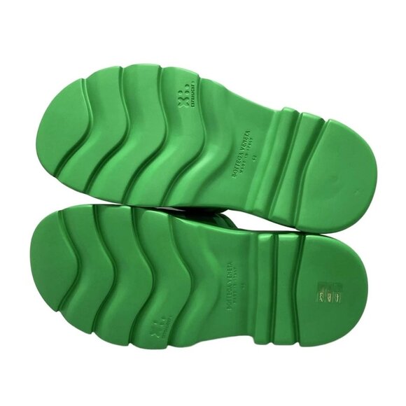 BOTTEGA VENETA - Green Chemical Fiber Leather Rubber Men's Sandals 513-080625 - Picture 7 of 11